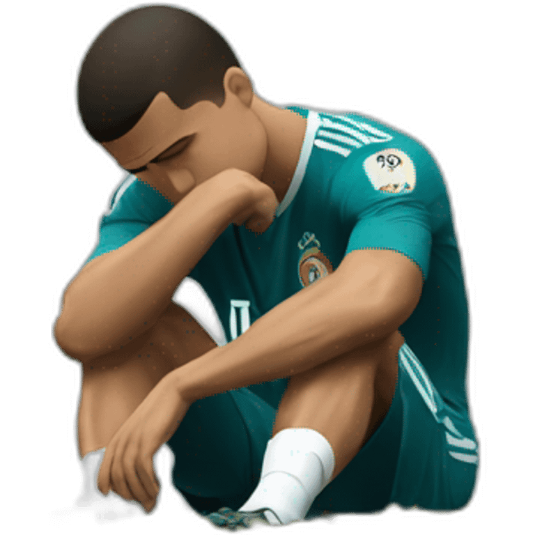 Ronaldo sitting depressed emoji