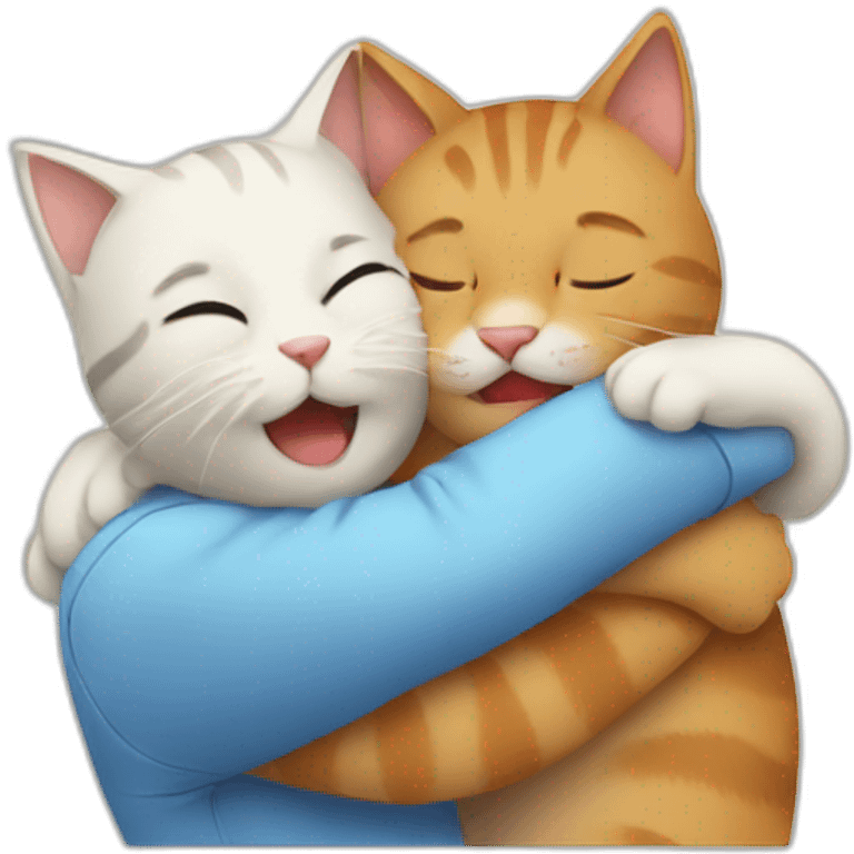 Cat hug emoji