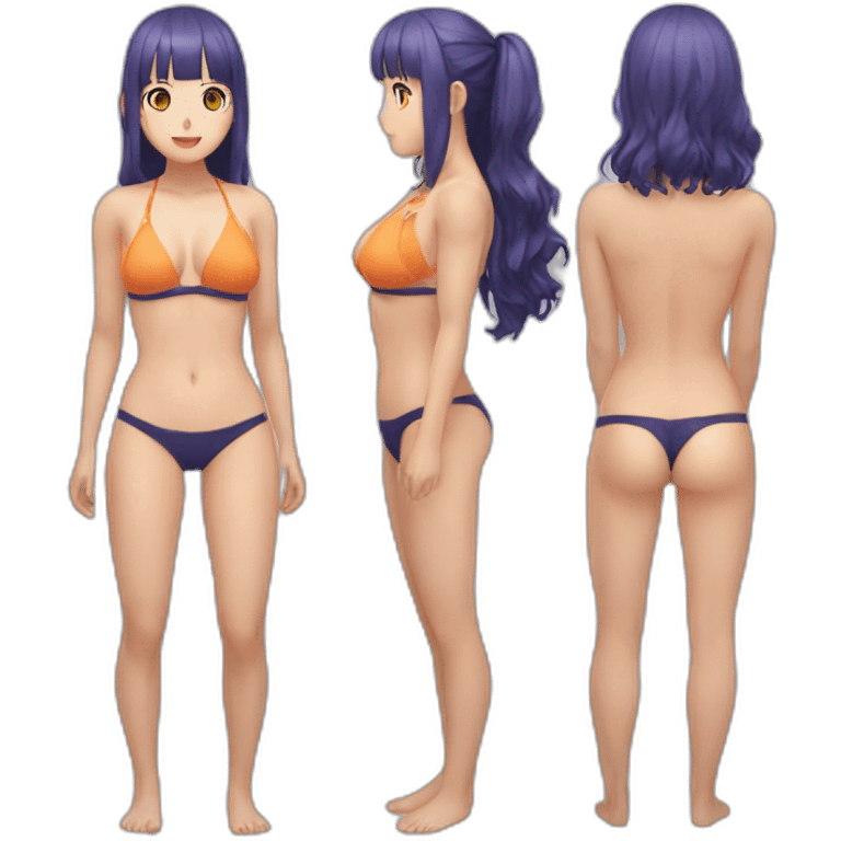 Hinata en maillot de bain emoji