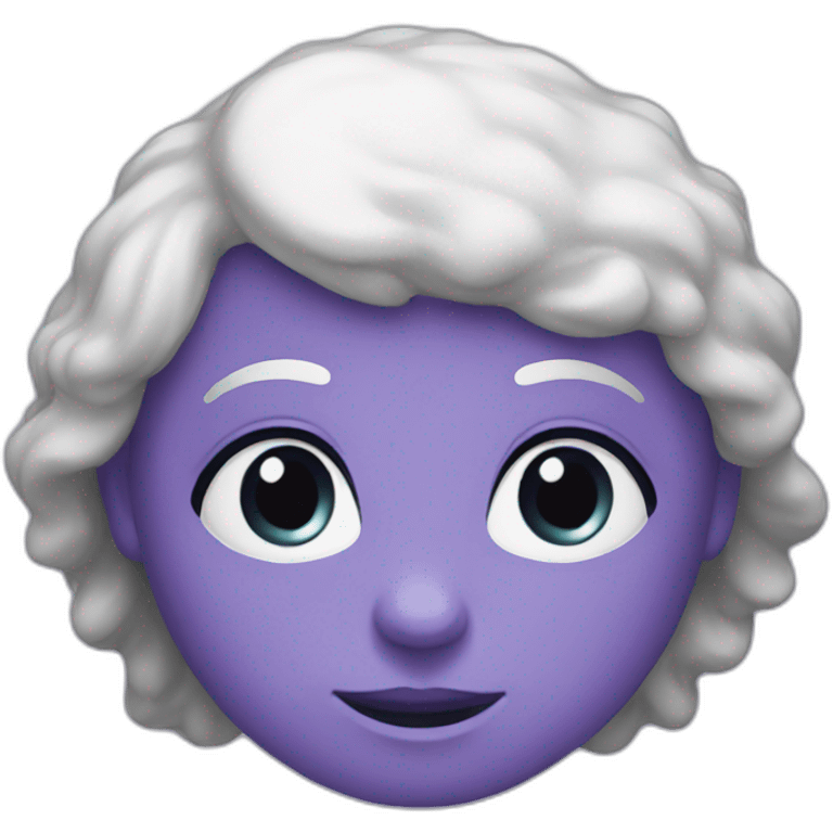 Chat violet emoji