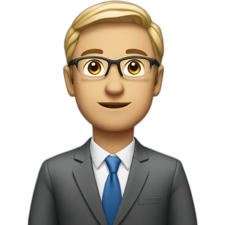 CEO of a company standing emoji