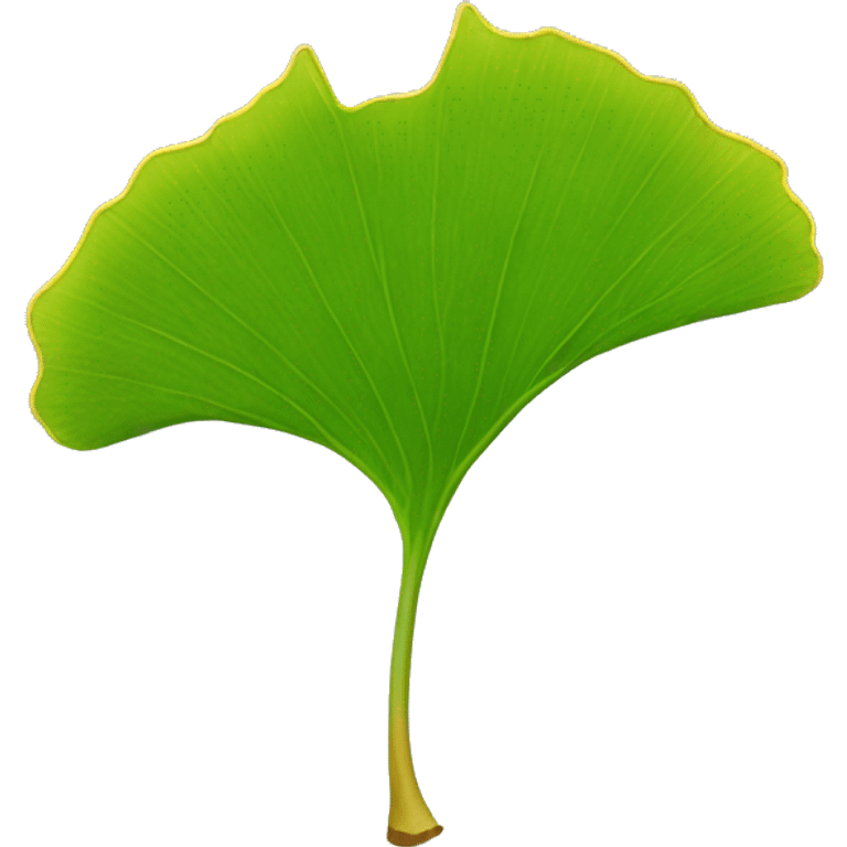 Ginkgo leaf emoji