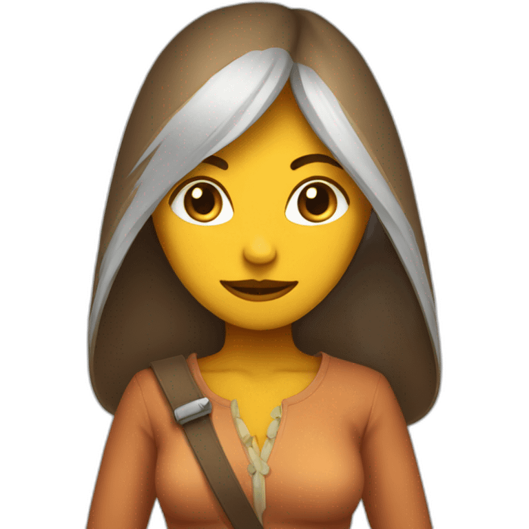 woman with capypara costume revealing face emoji