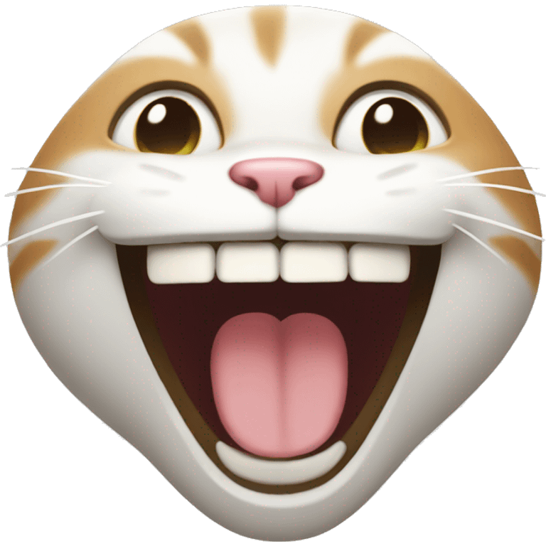 Cat laughing  emoji