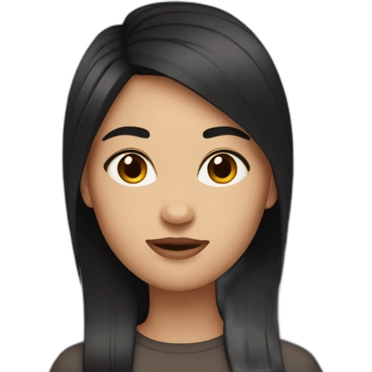 dark-haired woman emoji