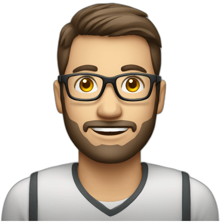 IT application support engineer men glasses emoji