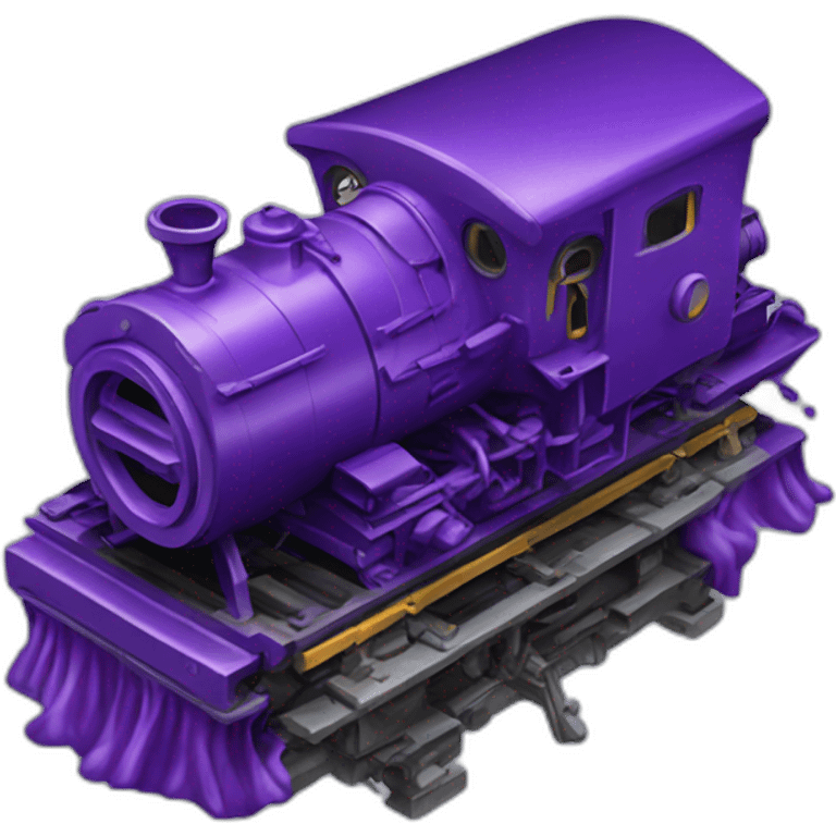 purple engine dripping emoji