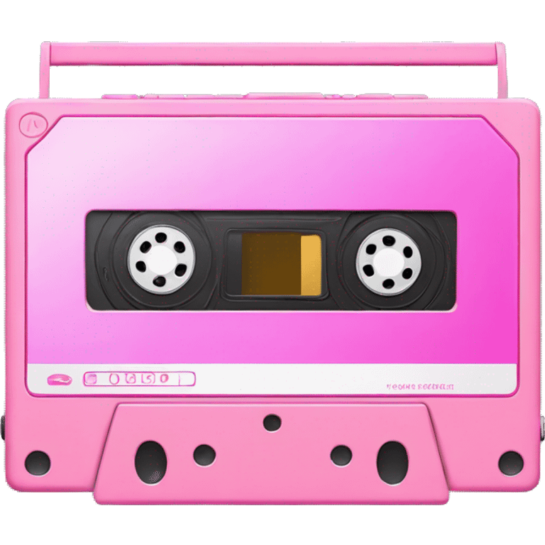 Pink cd cassette player emoji