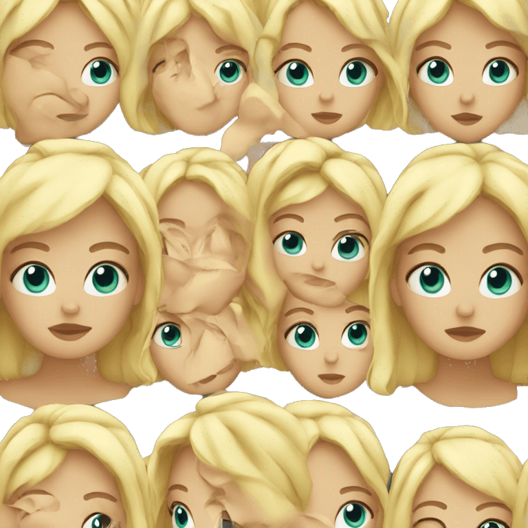 fat blonde girl emoji