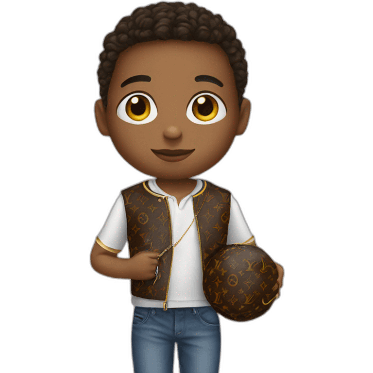 kid with louis vuitton ball emoji