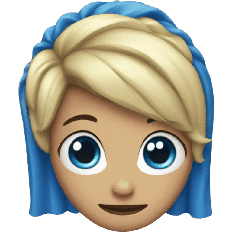 Corazon azul con curita  emoji