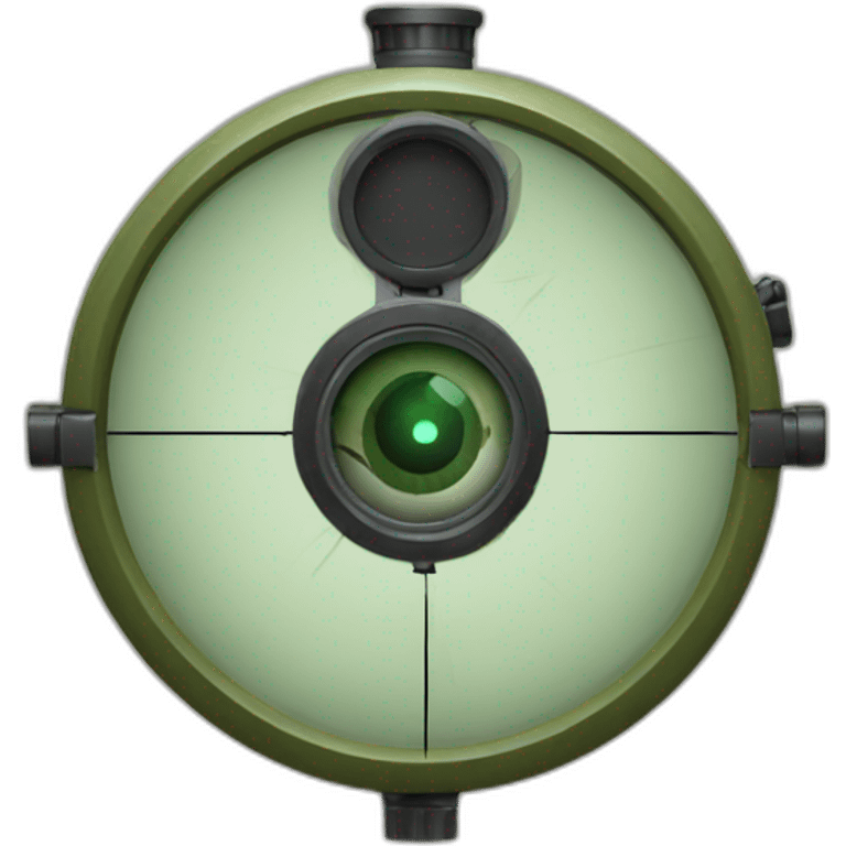 sniper's scope emoji