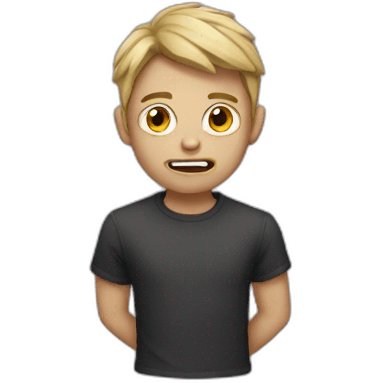 Scary boy emoji