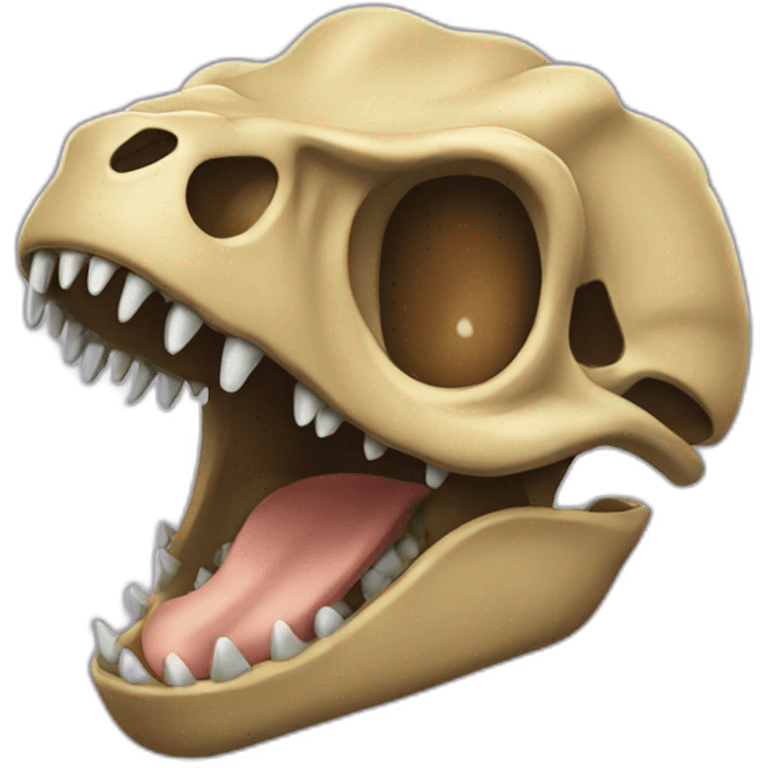 baby trex skull emoji