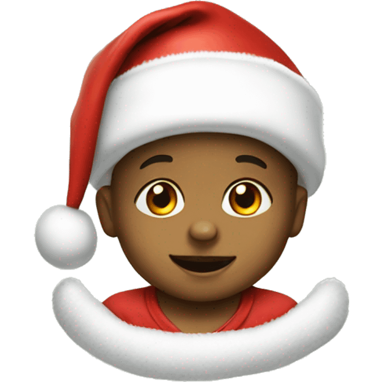 Baby with Santa hat emoji