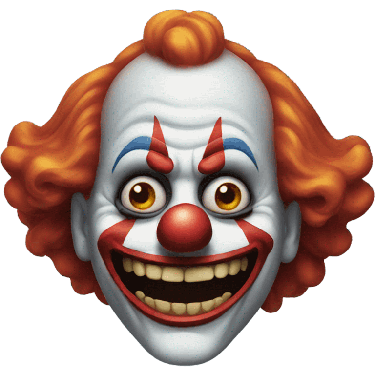 Sinister clown emoji