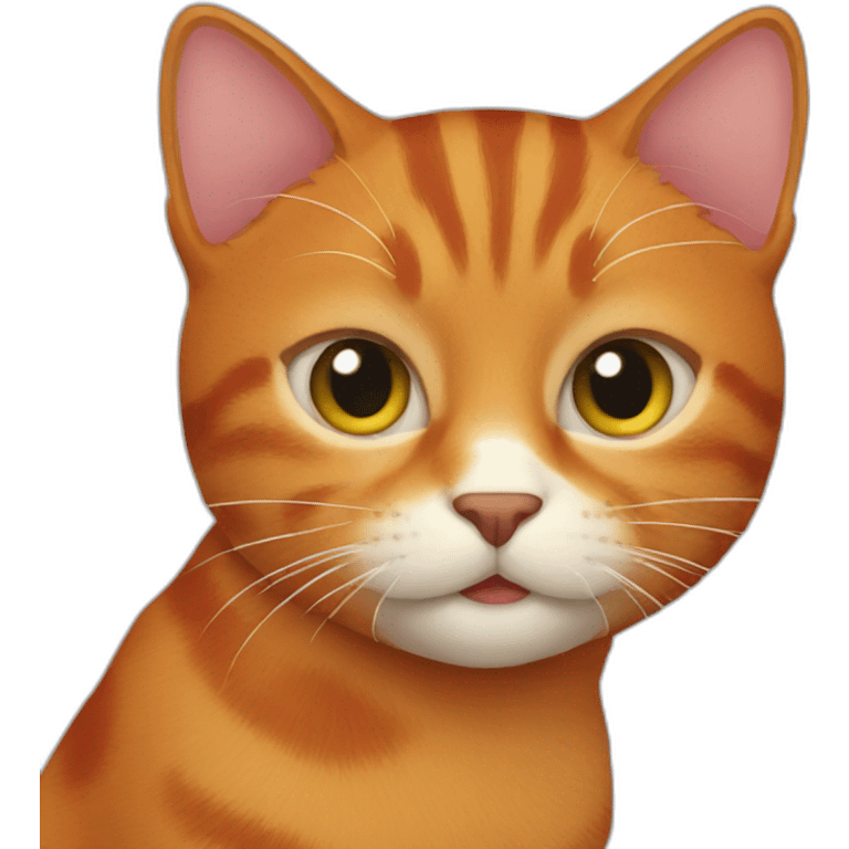 red tabby cat emoji