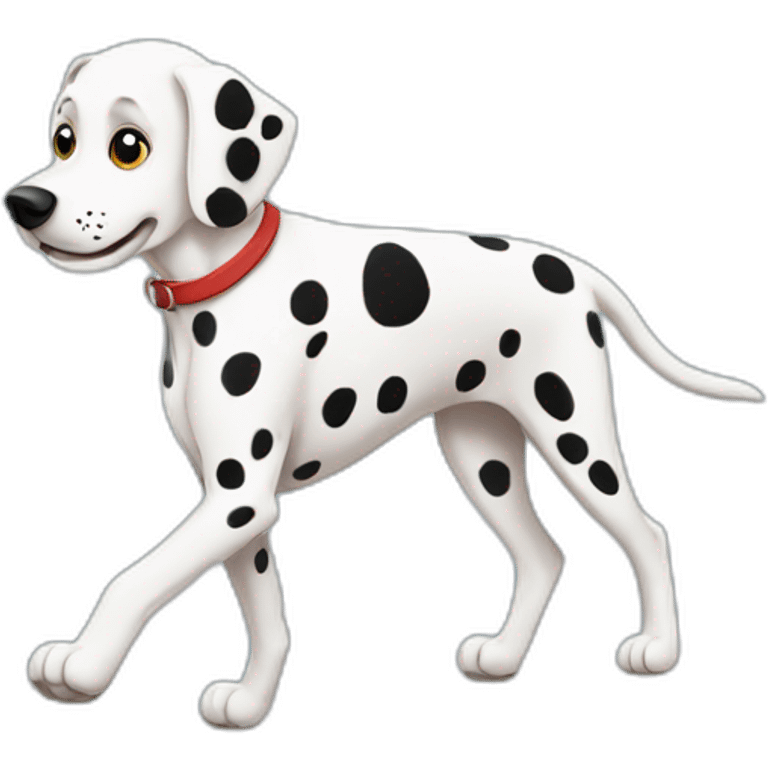 Dalmatian　walking emoji