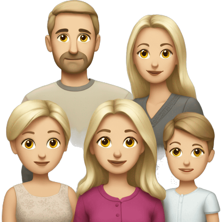 modern Russian family emoji