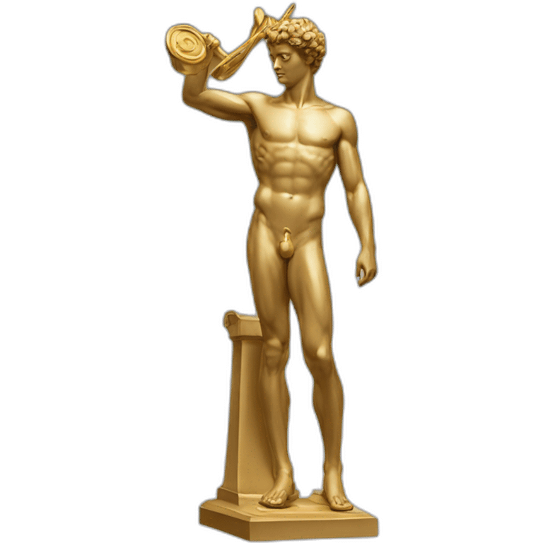 Sculpture of Hermes one of the Olympians emoji