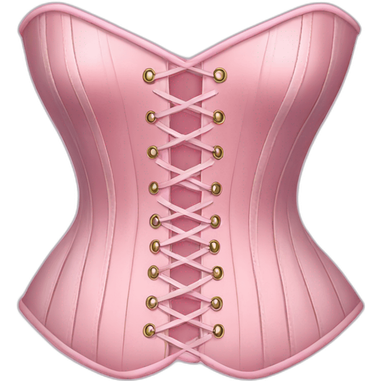 Pastel pink corset  emoji