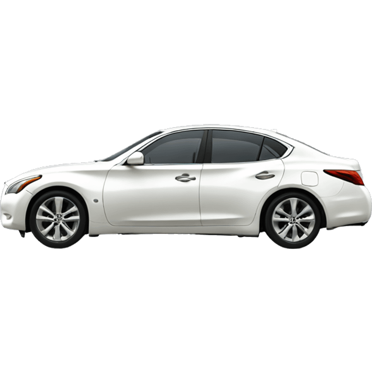 white infiniti car  emoji