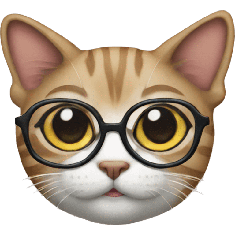 Cat with Glasses emoji