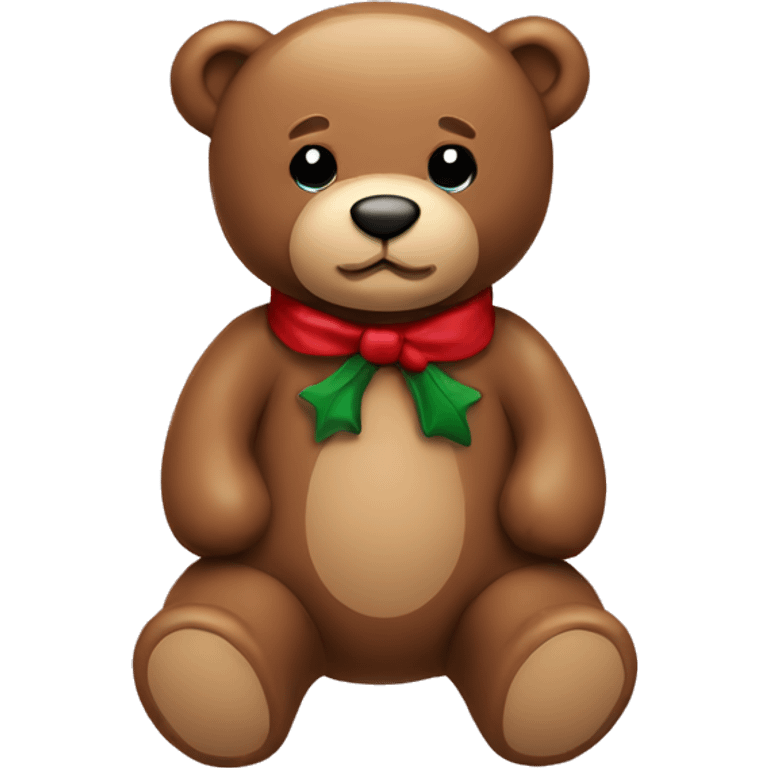 christmas teddy bear  emoji