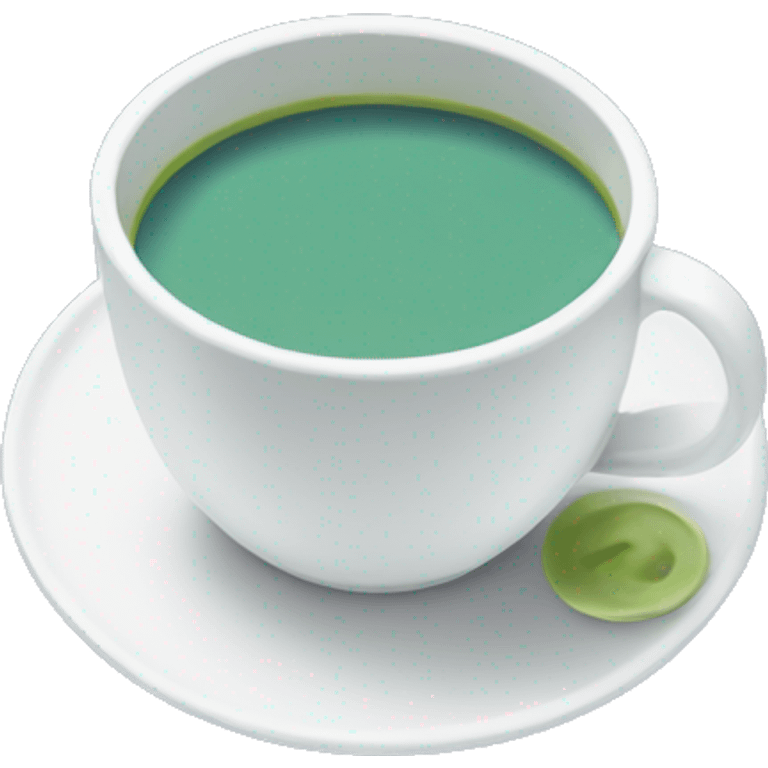 Cup of blue matcha  emoji