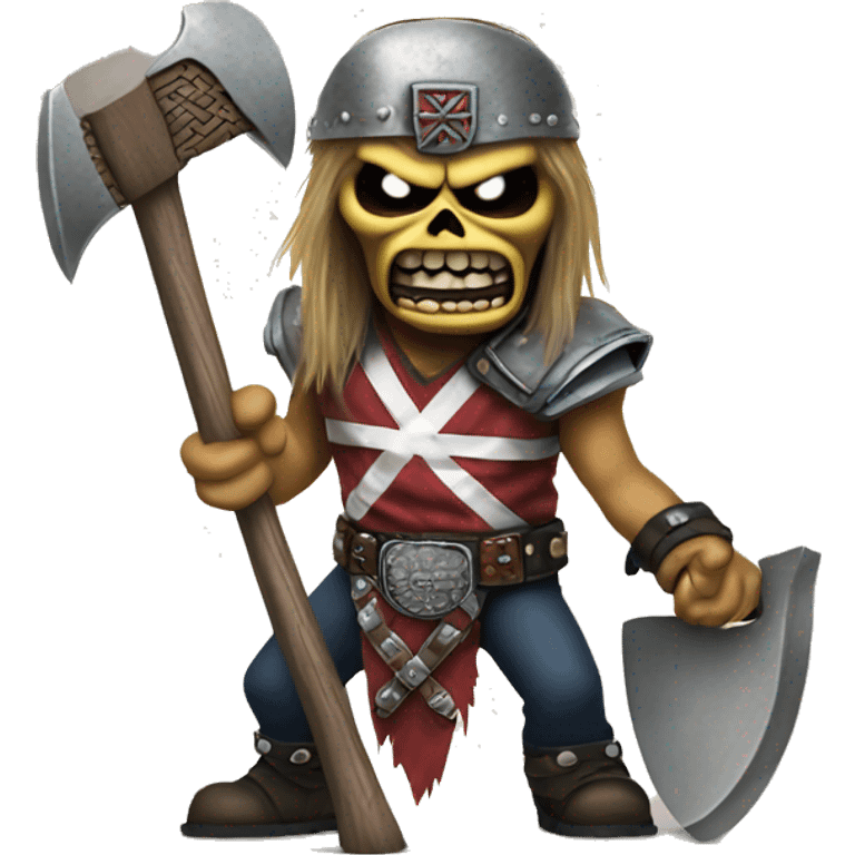 Iron Maiden with axe emoji