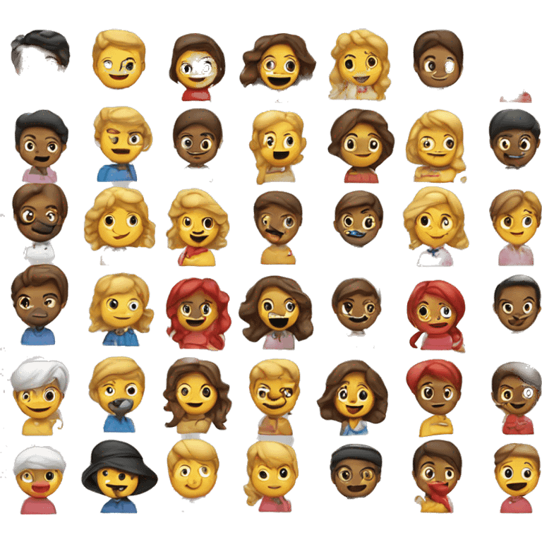 I cuori di tutte  le colorazioni  emoji