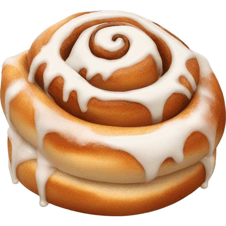 cinnamon roll with icing  emoji