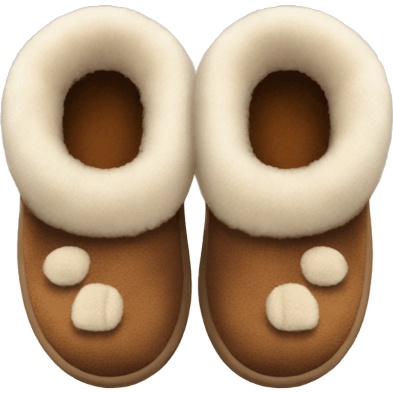 brown cozy UGG slippers emoji