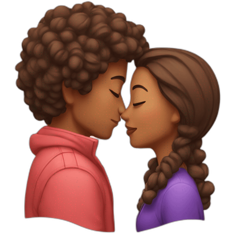 kissing couple emoji