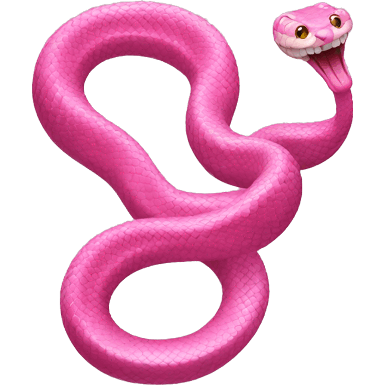 Pink snake  emoji