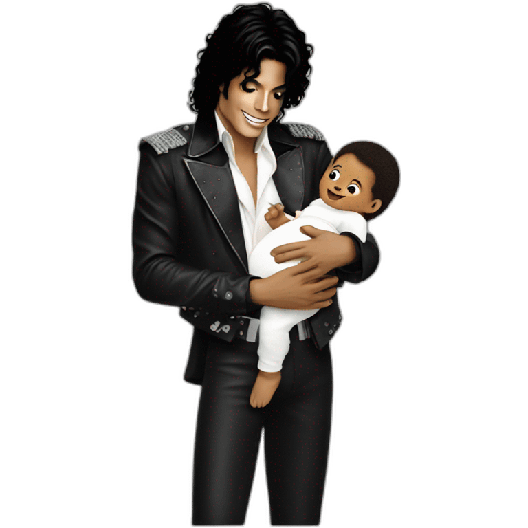 Michael Jackson with baby emoji