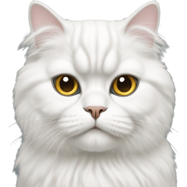 White persian cat emoji