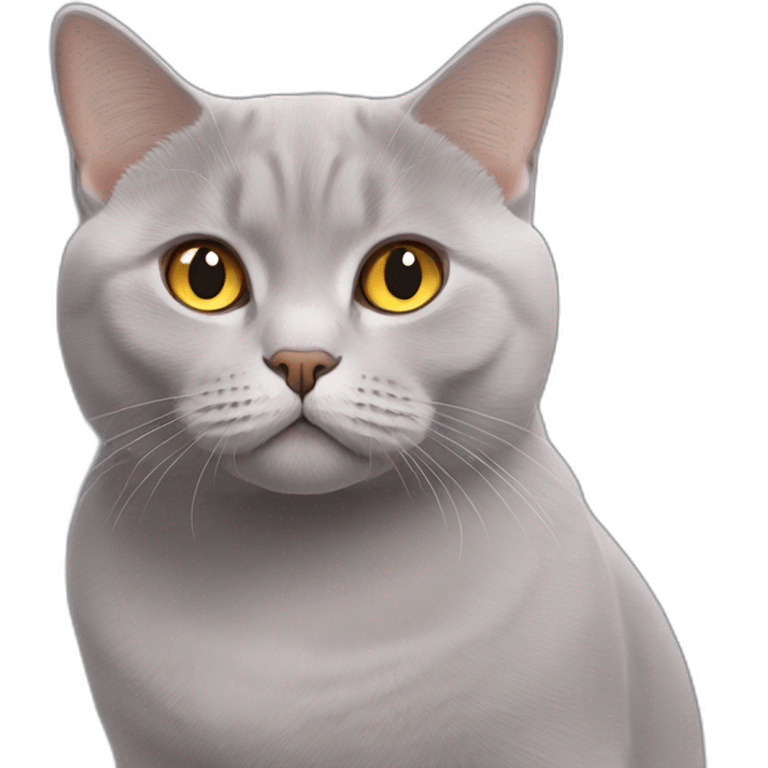 lilac british shorthair golden eyes emoji