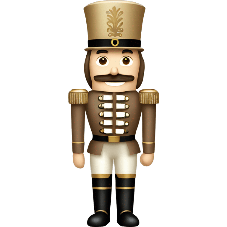 Beige Christmas nutcrackers emoji