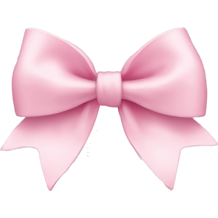 light pink coquette bow emoji