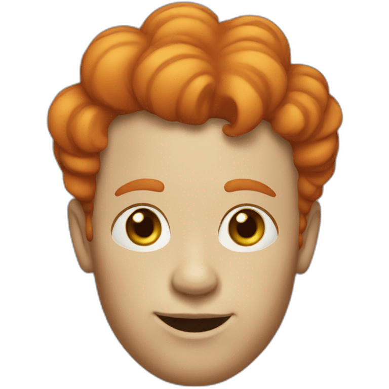 ginger clown with short hair emoji