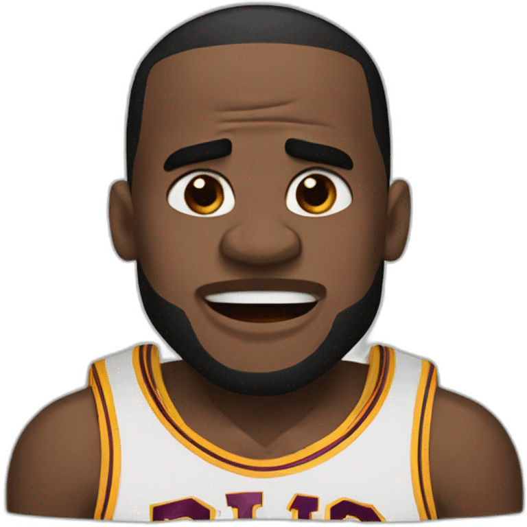 lebron james crying[[ emoji