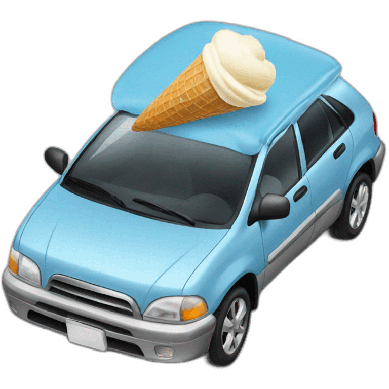 car hates vanilla ice cream emoji