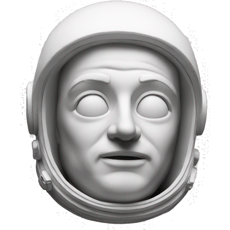 Greek statue of an astronaut emoji