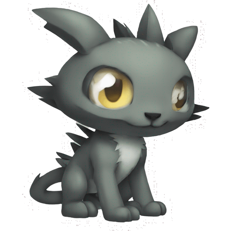 cute cool edgy Digimon-Fakemon-animal full body emoji