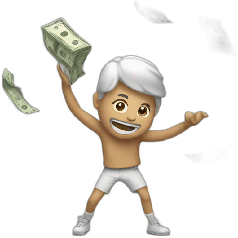 throwing money emoji