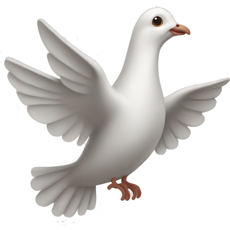 Waving Dove emoji