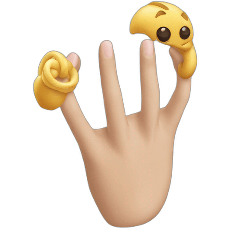 Bague au doigt emoji