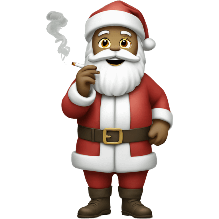 White Santa with a cigarette  emoji