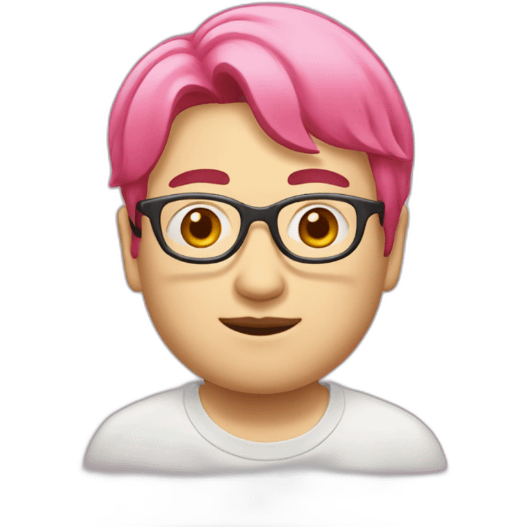 pinkhair-fat-japanese-man-redspectacle emoji